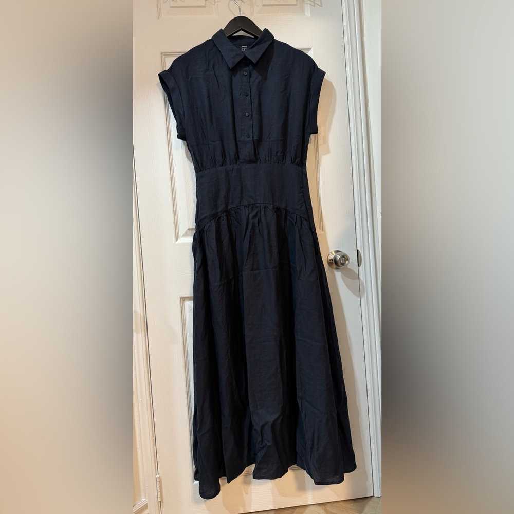 Elegant Navy Maxi Dress